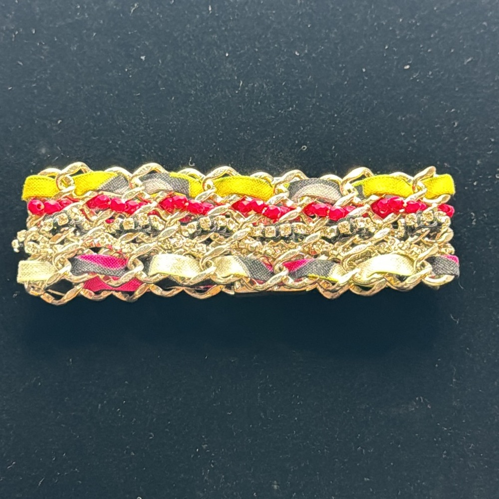 VERA BRADLEY “IN THE MIX” WOVEN BRACELET WITH MAGNETIC CLOSURE 💛🩷🩶🖤🤍
